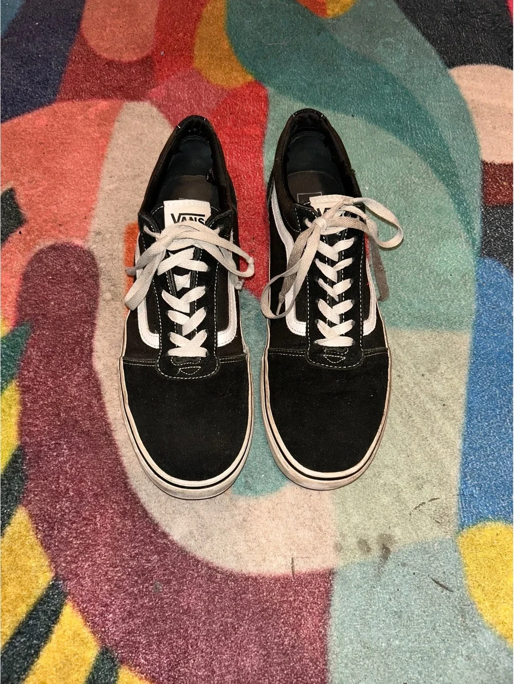 Vans Old Skool Black and White Men's Sneakers Size 10
